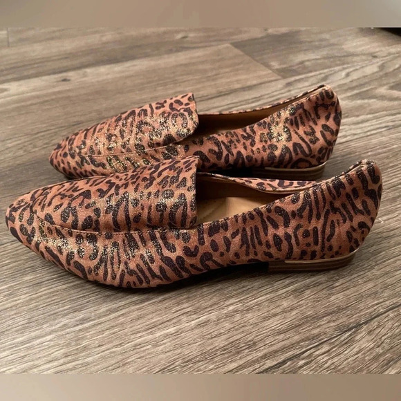 Alex Marie metallic leopard print loafers - Picture 3 of 10